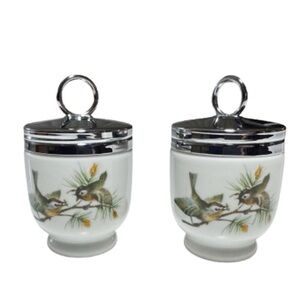 Vintage Royal Worcester Woodland Bird Egg Coddlers